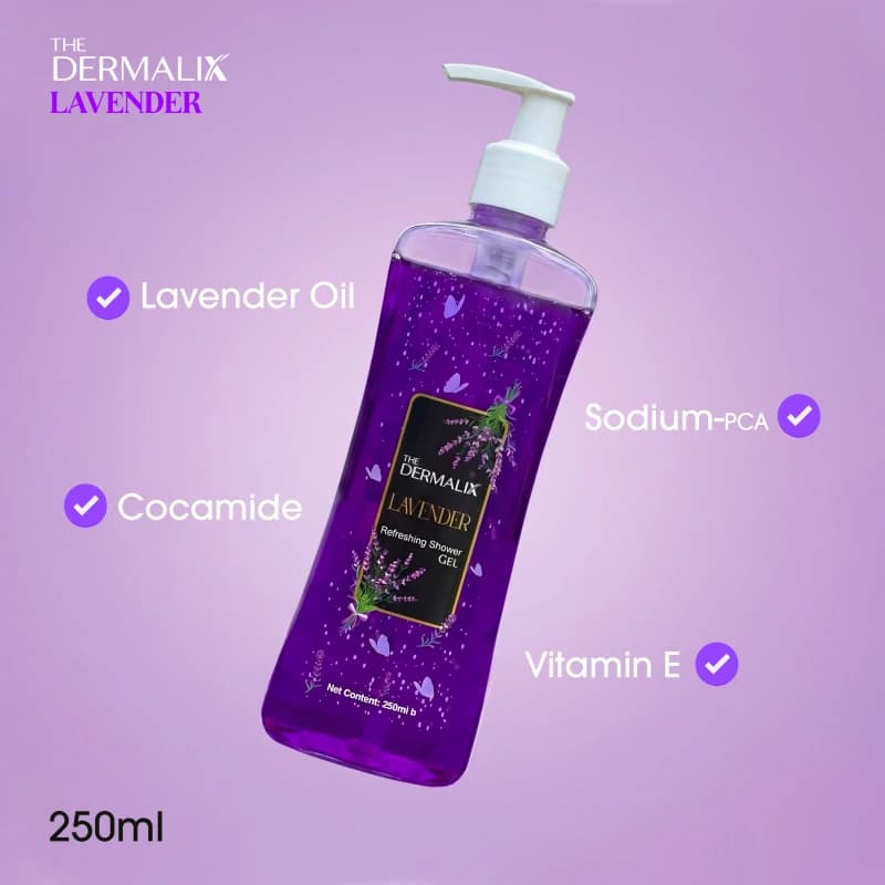 The Dermalix Lavender Refreshing Shower Gel 250ml 
