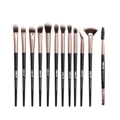 Maange 12pcs Mix Makeup Brush Set Black