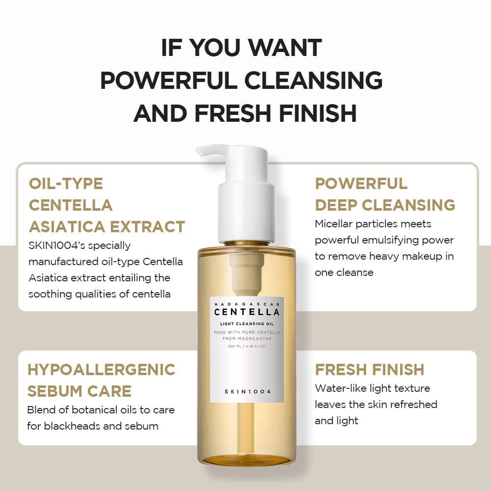 SKIN1004 Madagascar Centella Light Cleansing Oil 30ml (Mini Size) 