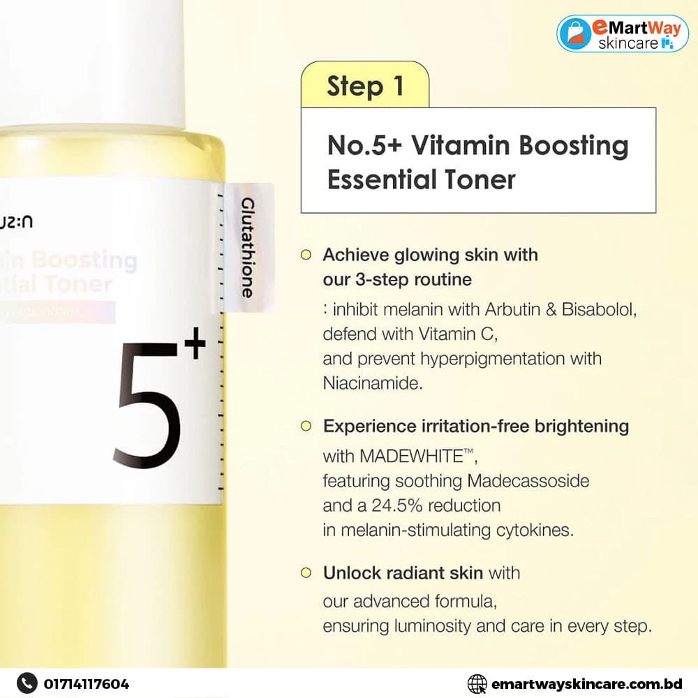 Numbuzin No.5 Vitamin Boosting Essential Toner 200ml 