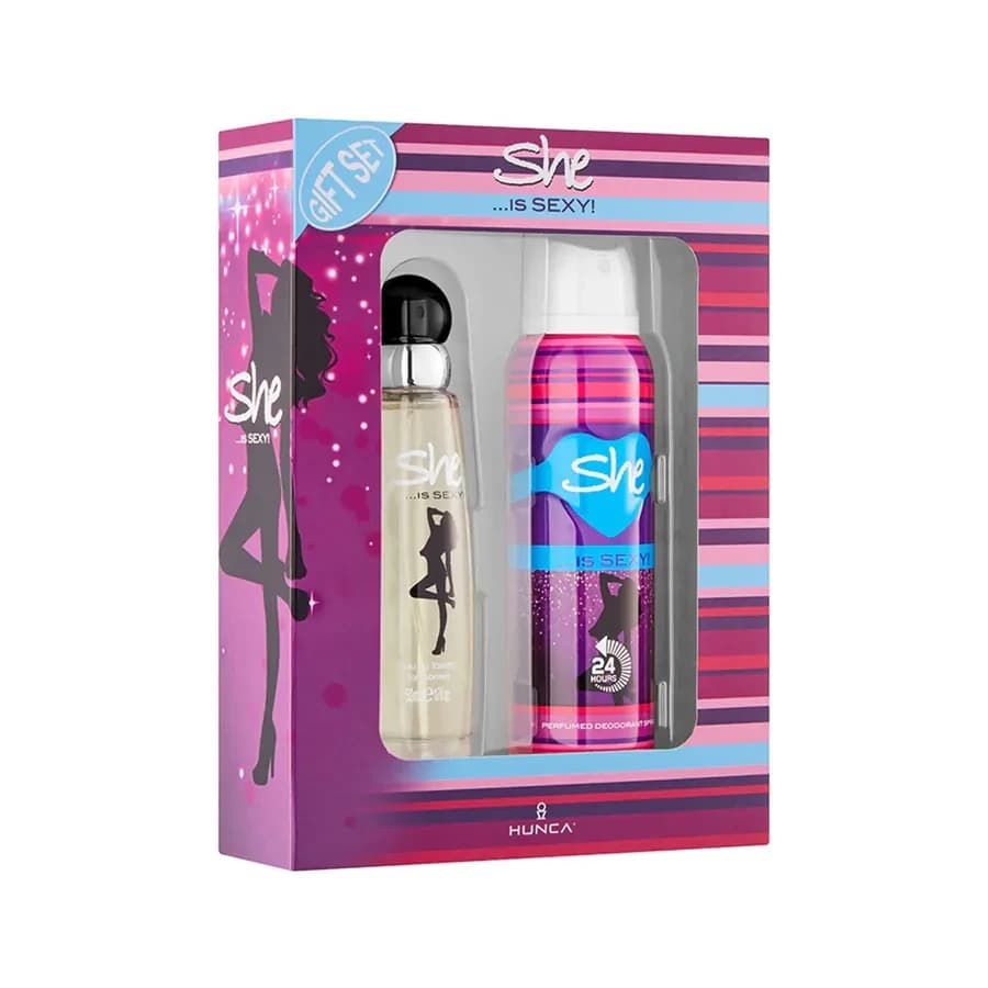 She Is Sexy Perfume 50ml & Deodorant 150ml Gift Set 
