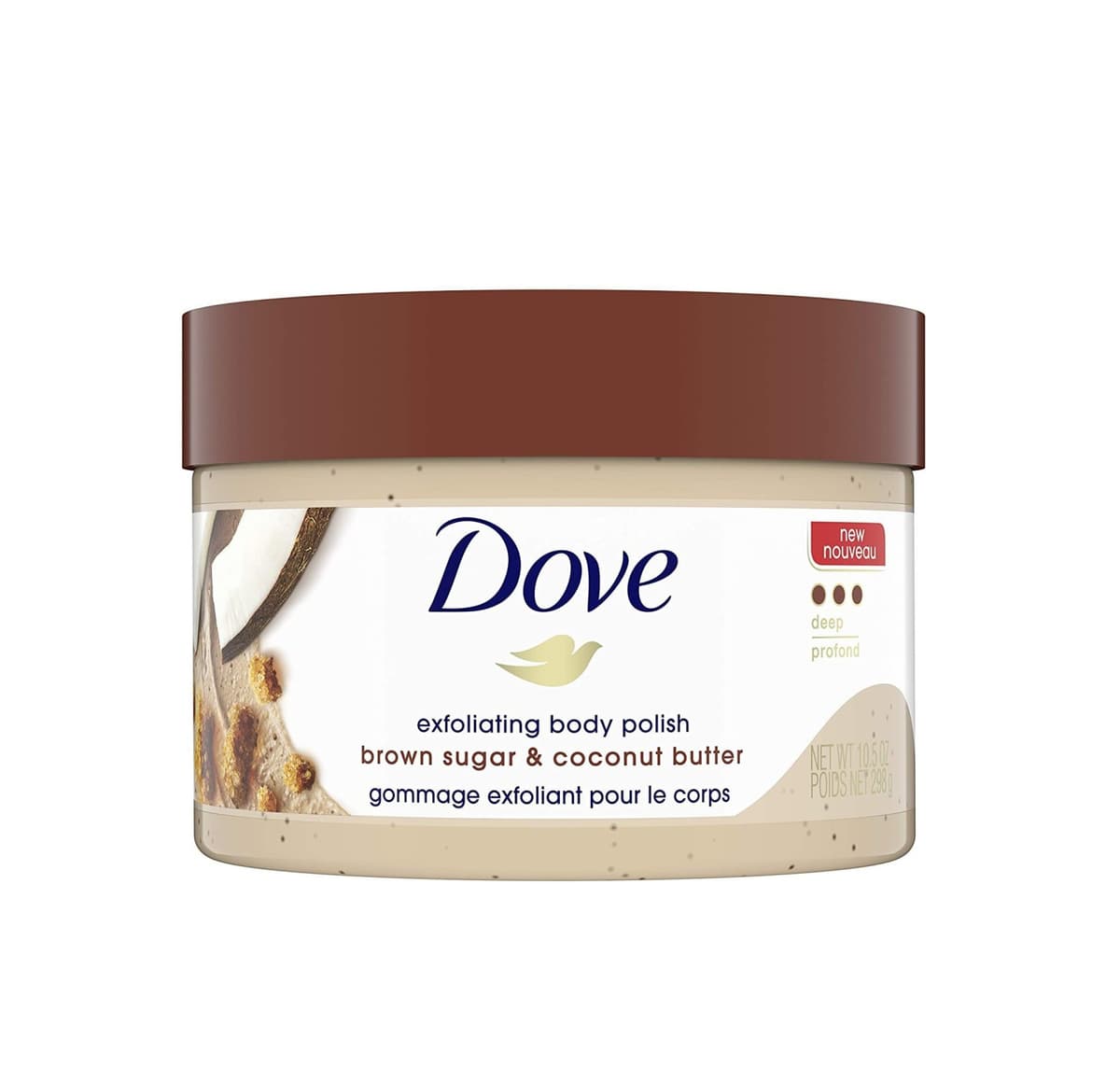 Dove Exfoliating Body Polish Brown Sugar & Coconut Butter 298g 