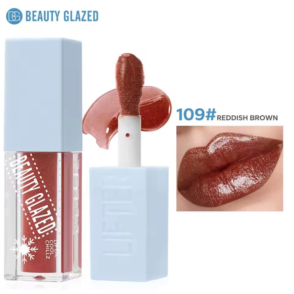 Beauty Glazed Lip Oil Cool Chillz - 109 Reddish Brown 