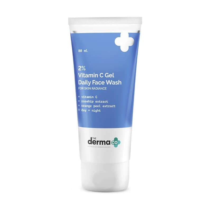 The Derma Co 2% Vitamin C Gel Daily Face Wash 80ml 
