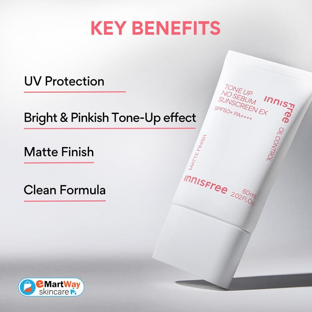 Innisfree Tone Up No Sebum Sunscreen SPF50+ PA++++ 