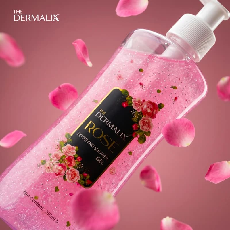 The Dermalix Rose Soothing Shower Gel 250ml 
