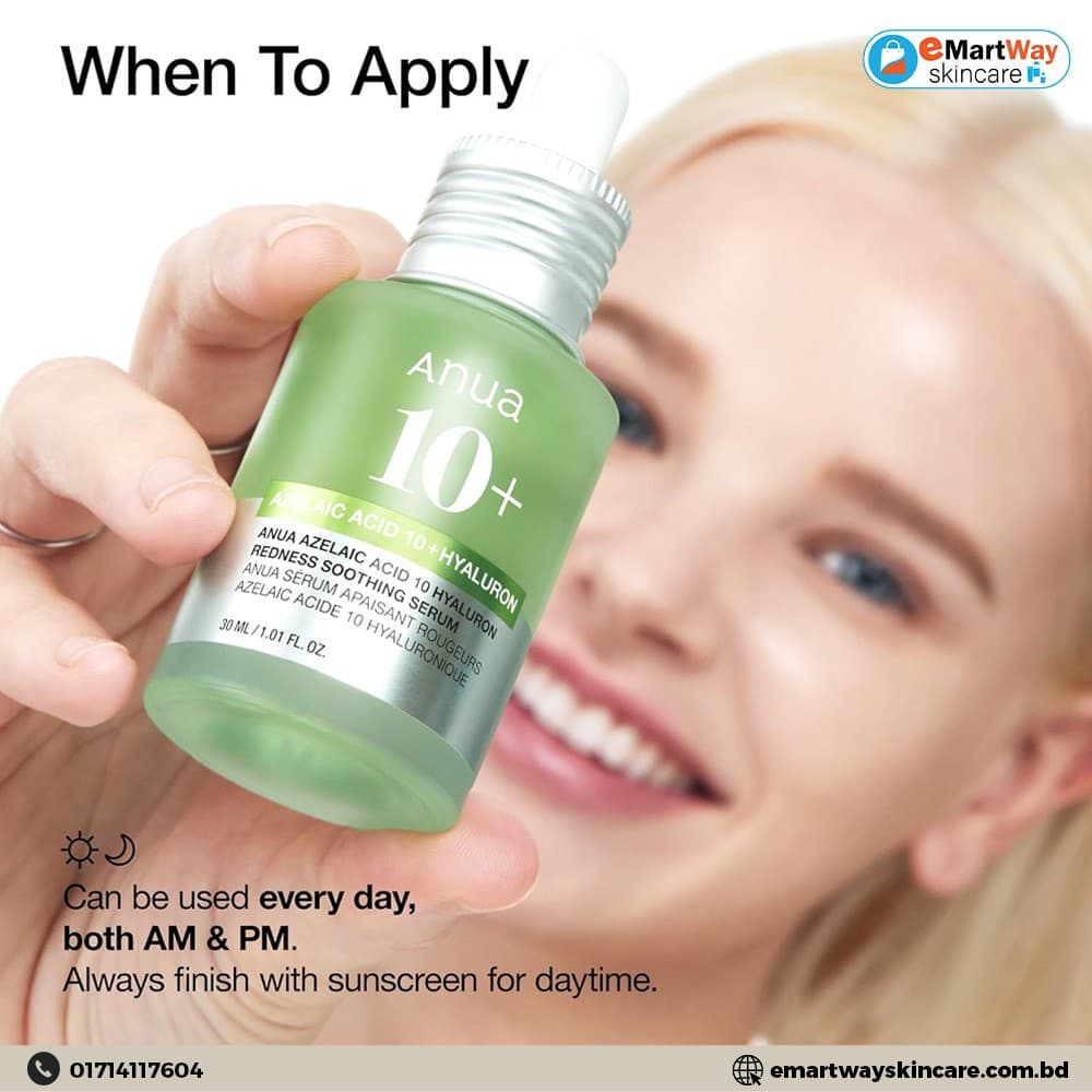 ANUA Azelaic Acid 10+ Hyaluron Redness Soothing Serum 30ml 