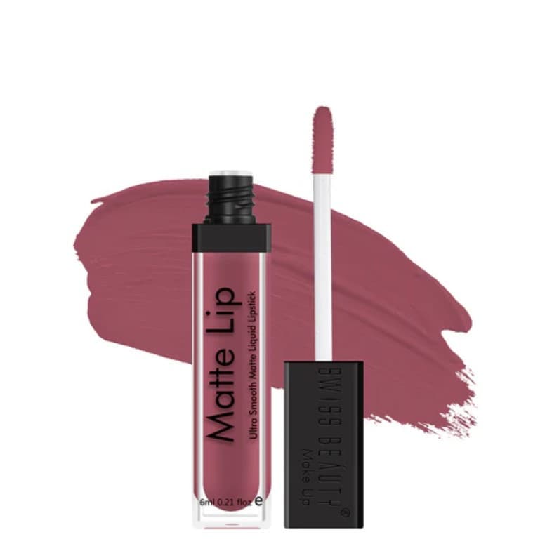 Swiss Beauty Matte Lip Liquid Lipstick- (Nude Bomb-27) 6ml