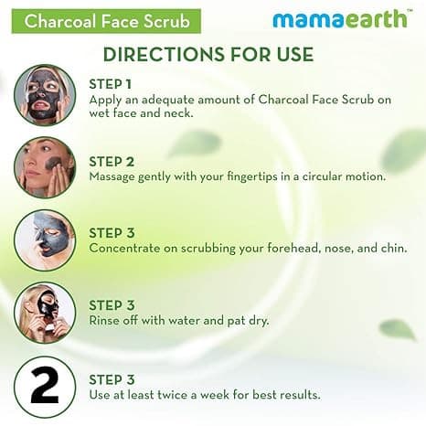 Mamaearth Charcoal Face Scrub 100ml 