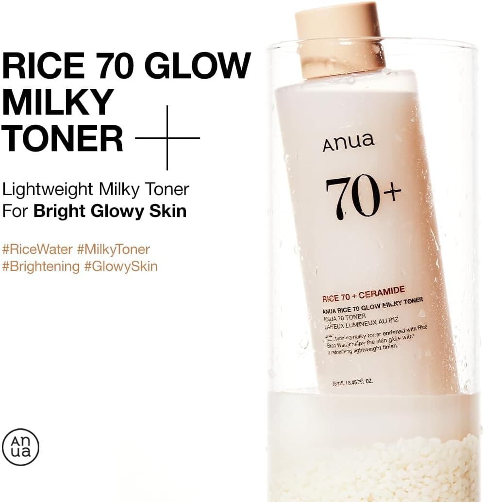 Anua Rice 70+ Glow Milky Toner 250ml 