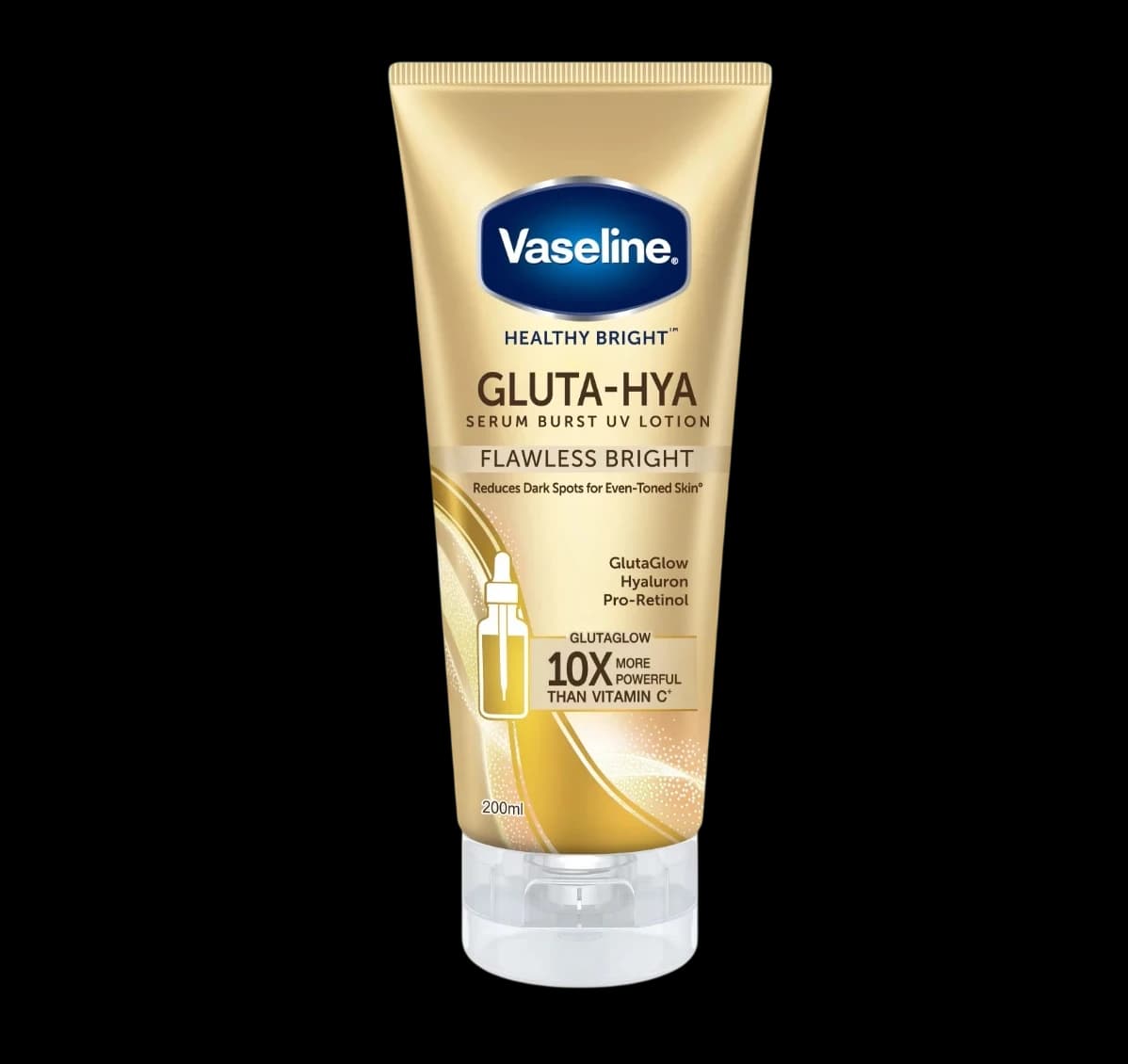 Vaseline Healthy Bright Gluta-Hya Serum Burst UV Lotion Flawless Glow 300ml