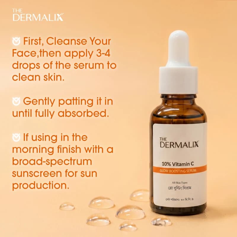 The Dermalix 10 % Vitamin C Glow Boosting Serum 30ml 