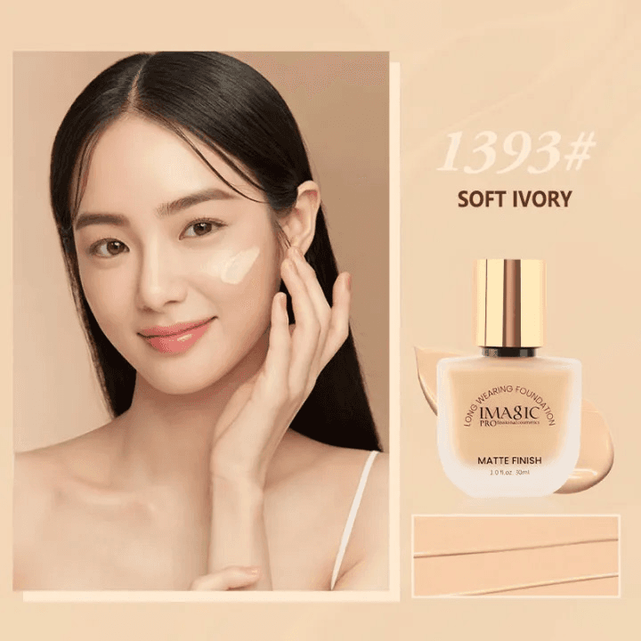 IMAGIC Matte Finish Long Wearing Foundation (1393) Soft Ivory 
