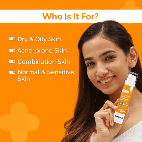 The Derma CO C-Cinamide Radiance Sunscreen Aqua Gel 50g 