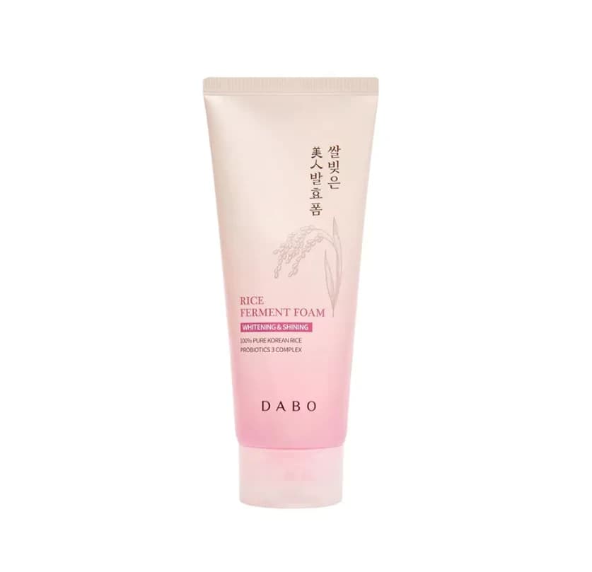 Dabo Whitening & Shining Rice Ferment Foam Face Wash 180ml