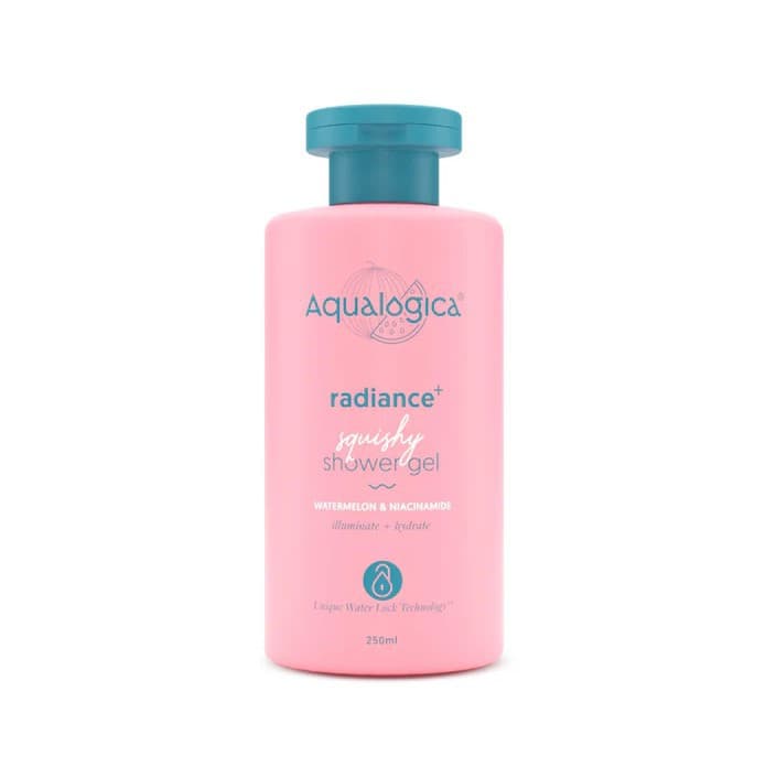 Aqualogica Radiance+ Squishy Shower Gel with Watermelon & Niacinamide for Radiant Skin - 250ml  (EXP2026/09)