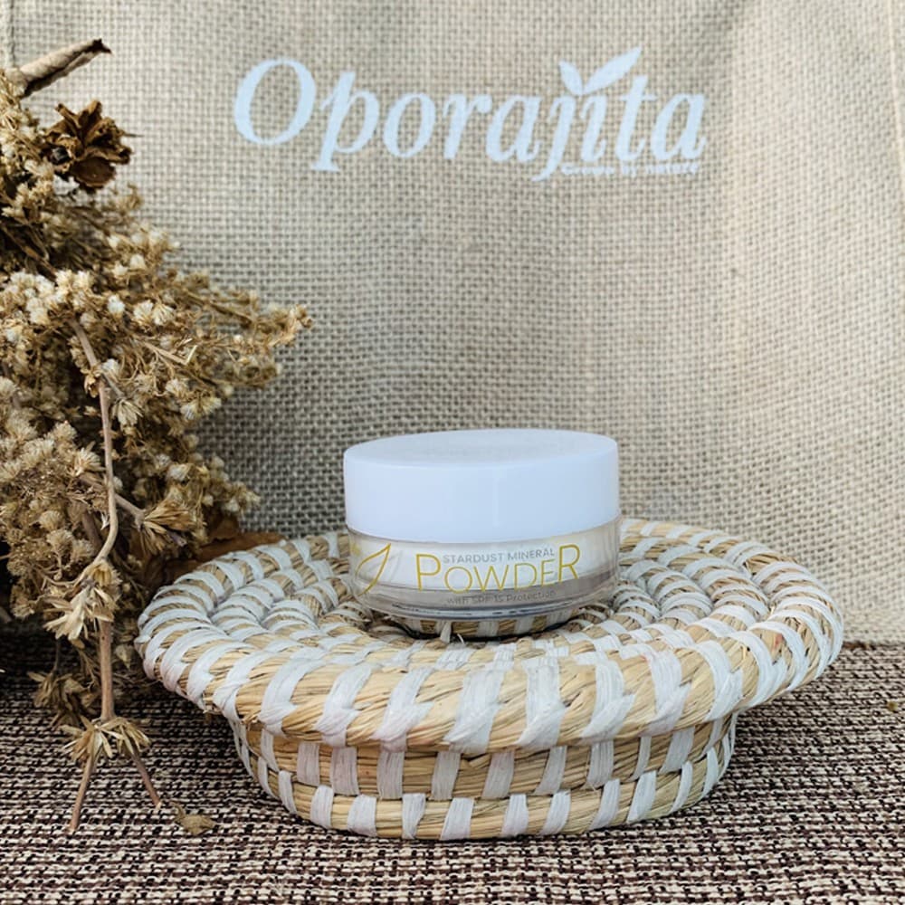 Oporajita Stardust Mineral Powder (Translucent) with SPF 15 (20g) Protection 