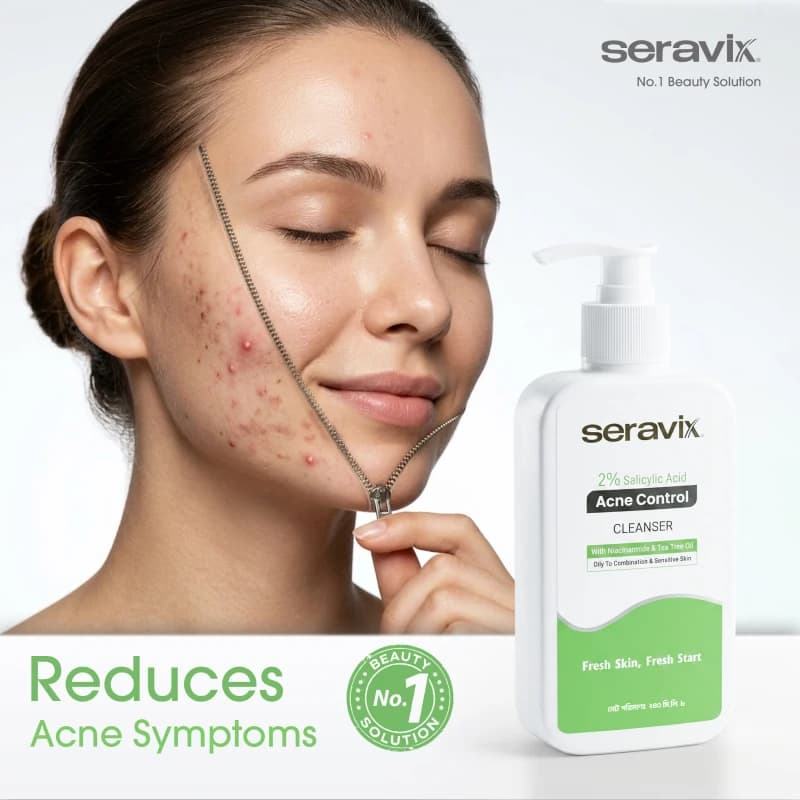 Seravix 2% Salicylic Acid Acne Control Cleanser 240ml 