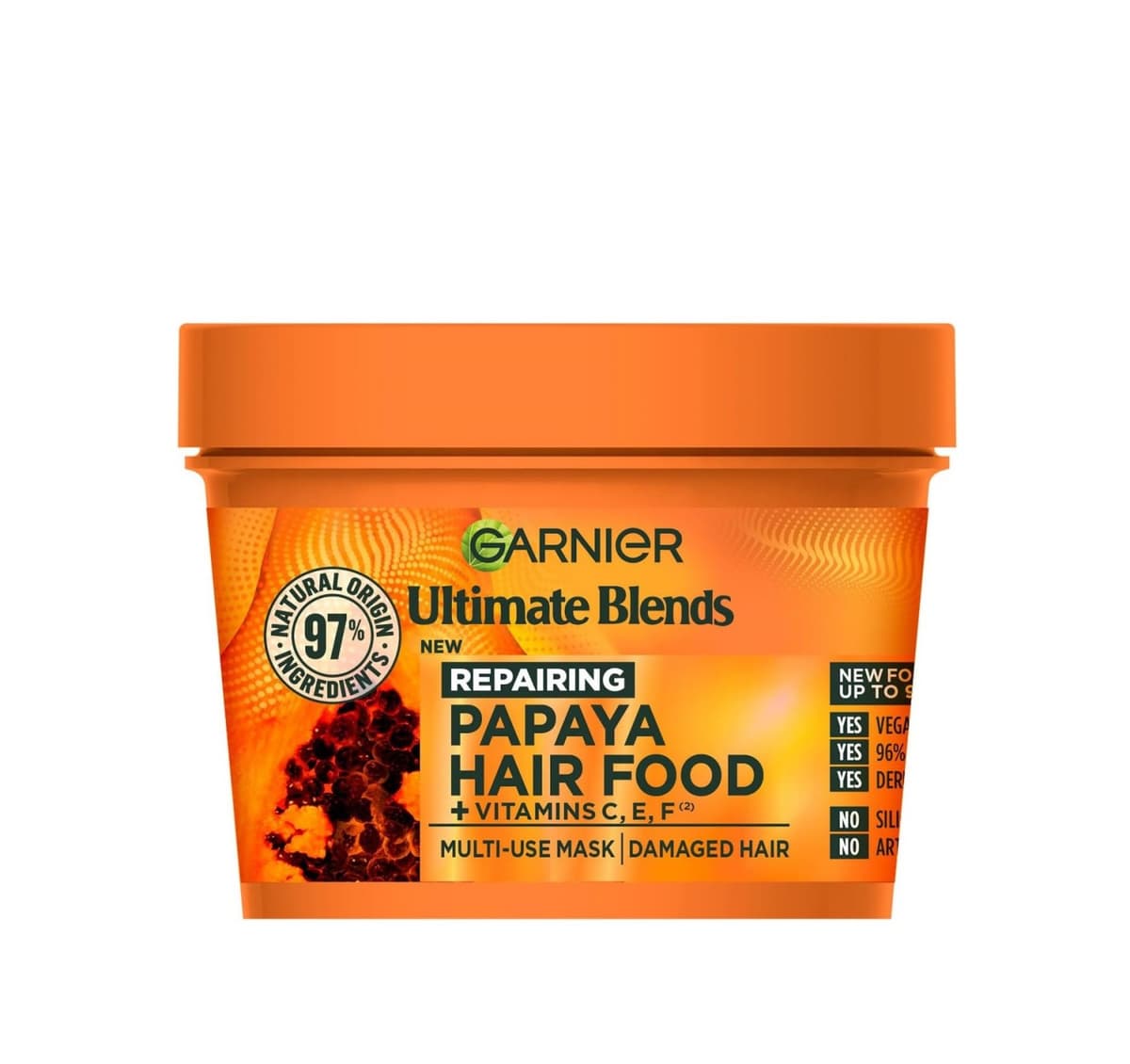 Garnier Hair Food Papaya & Amla 3-In-1 Damaged Hair Mask Treatment 400ml 