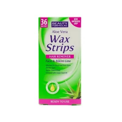 Beauty Formulas Hair Removal Wax Strips Face & Bikini Line