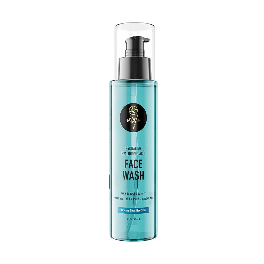 Skin Cafe Hydrating Hyaluronic Acid Face Wash with Seaweed Extract (Dry & Sensitive Skin) 140ml