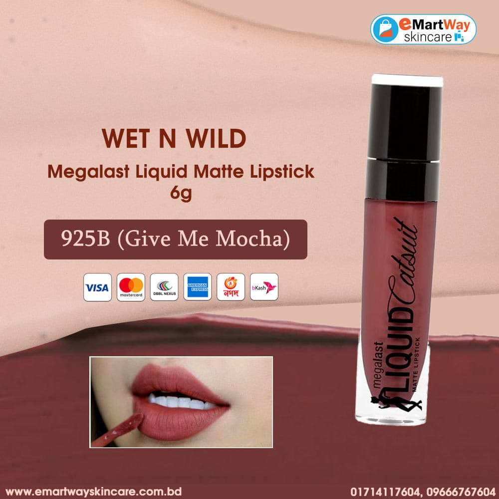Wet n Wild Megalast Liquid Matte Lipstick 925B (Give Me Mocha) 