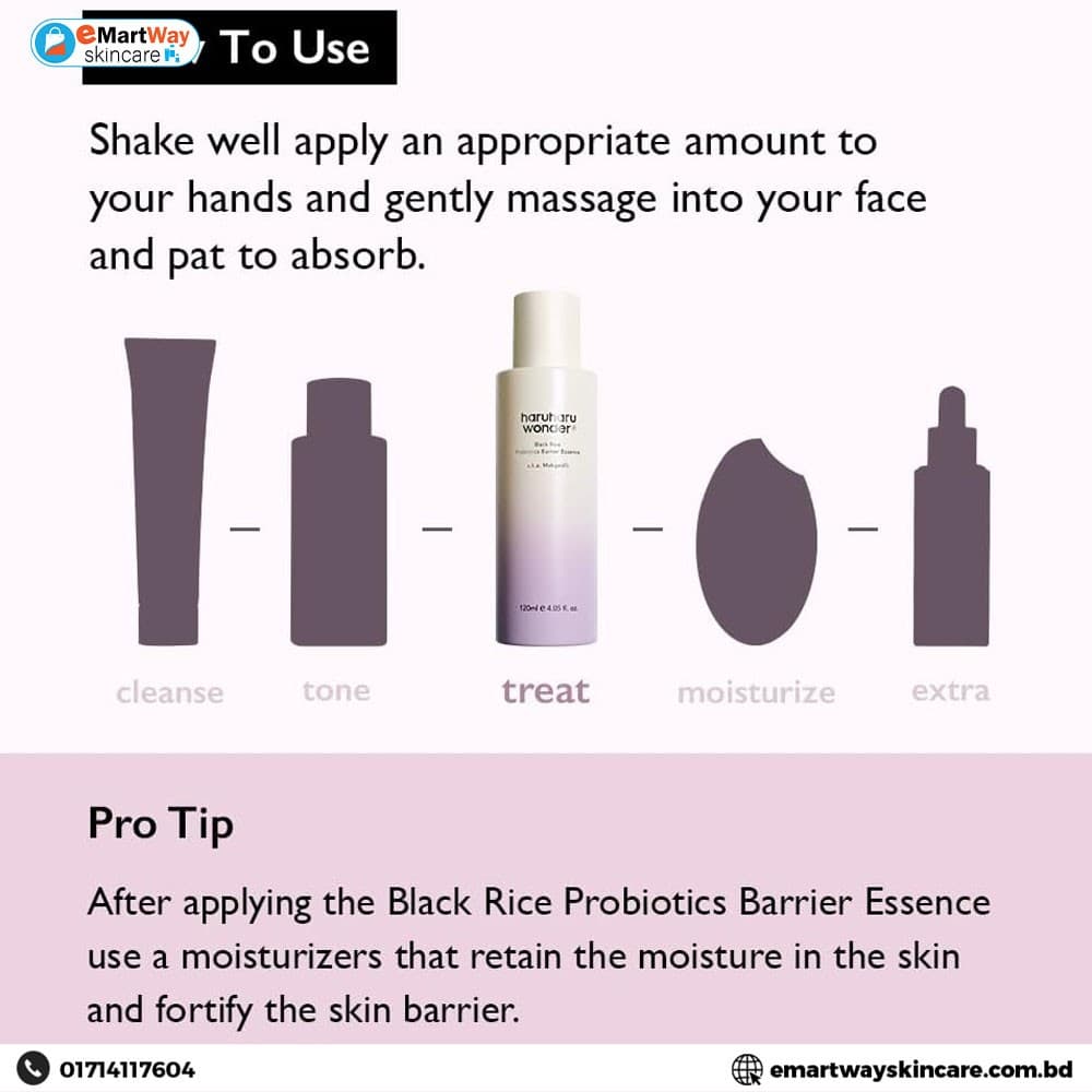 Haruharu Wonder Black Rice Probiotics Barrier Essence 120ml 