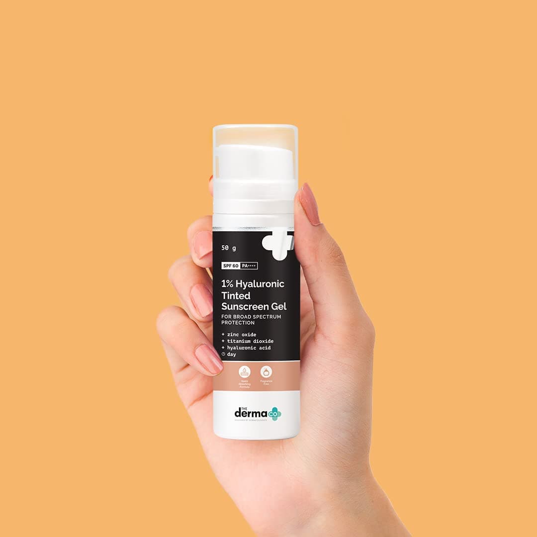 The Derma CO 1% Hyaluronic Tinted Sunscreen Gel for Broad Spectrum Protection 50g (30/10/2026) 