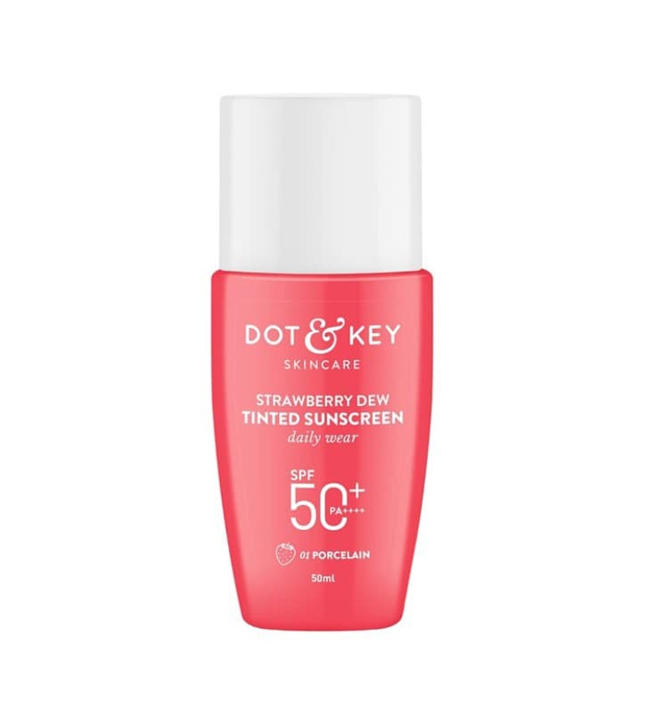 Dot and Key Strawberry Dew Tinted Sunscreen SPF 50+ PA++++ (01 Porcelain)