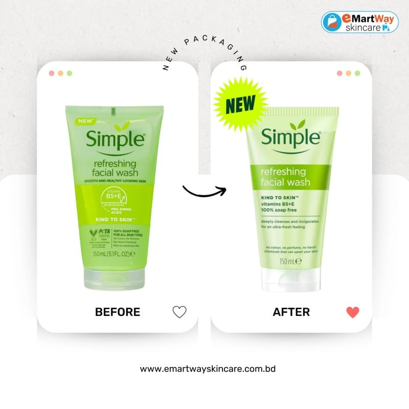 Simple Skin Refreshing Facial Wash Gel 150ml 