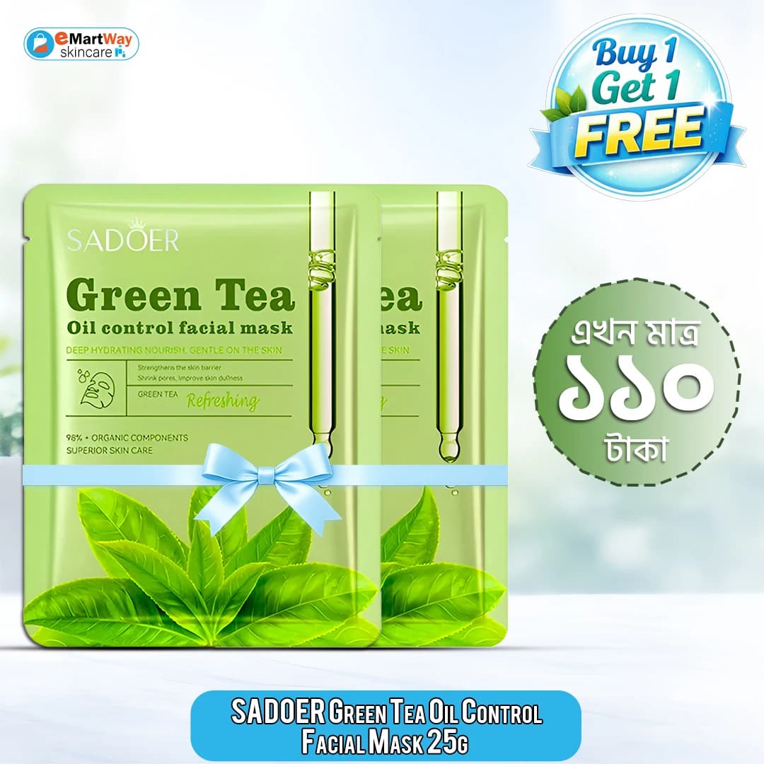 Buy 1 Get 1(SADOER Green Tea Oil Control Facial Mask 25g)