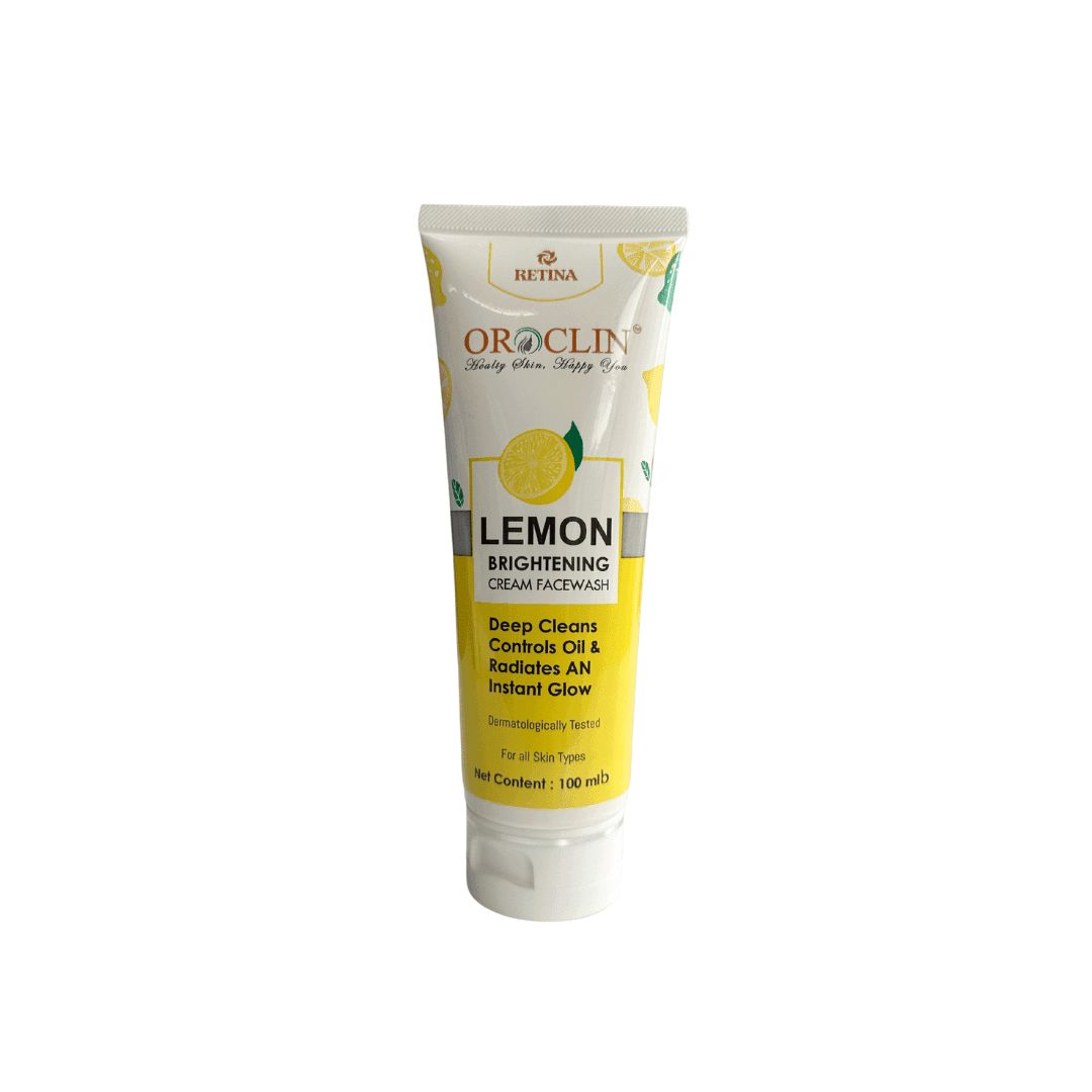 Retina Oroclin Lemon Brightening Cream Facewash 100ml