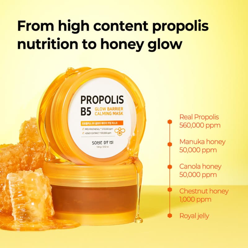 Some By Mi Propolis B5 Glow Barrier Calming Mask 100ml 