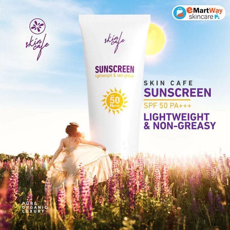 Skin Cafe Sunscreen SPF 50 PA+++ Lightweight & Non-Greasy (60g) 
