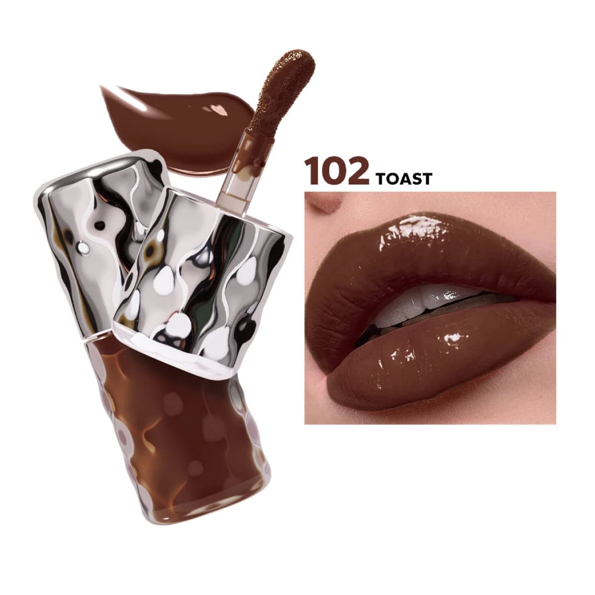 Beauty Glazed Volume Plumping Lip Gloss 102 Toast 