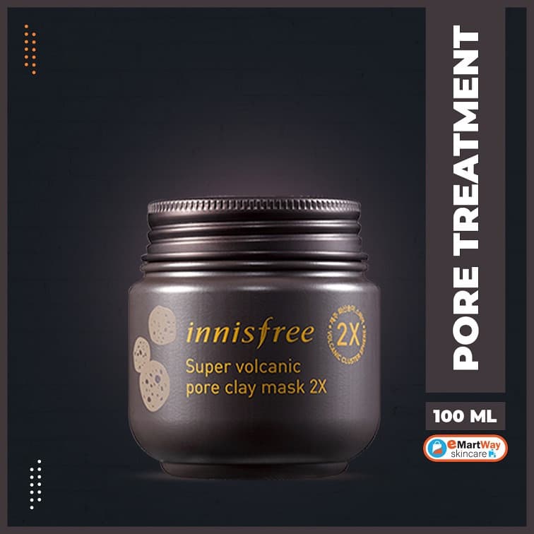Innisfree Super Volcanic Pore Clay Mask 2X 100ml 