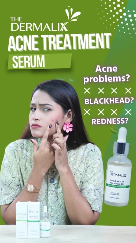 The Dermalix Salicylic Acid 2% + Niacinamide 2% Acne Treatment Serum 30ml