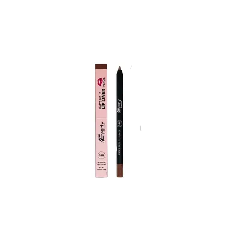 Everly Matte Me Up Lip Liner Pencil - Dark Brown 1.5g