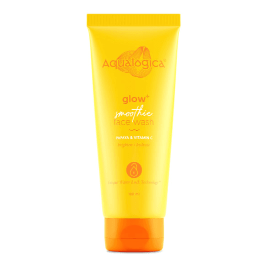Aqualogica Glow+ Smoothie Face Wash with Papaya & Vitamin C for Glowing Skin 100ml (EXP 2026/10)