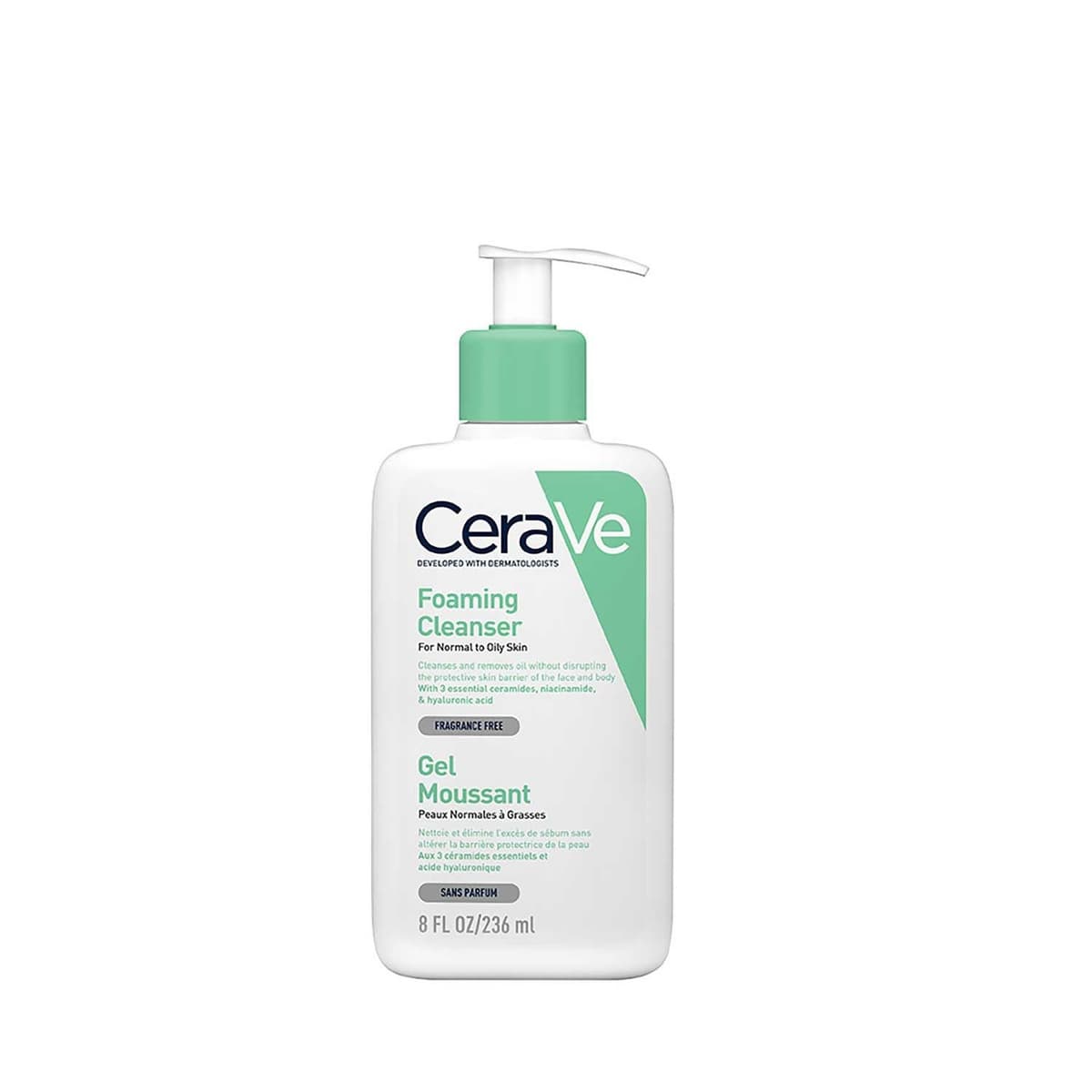 Cerave Foaming Cleanser for Normal to Oily Skin 236ml (UK Version) 