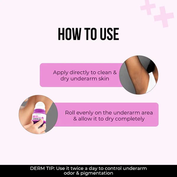 Dr. Sheth’s Gulab & Glycolic Acid Underarm Roll On 50ml 