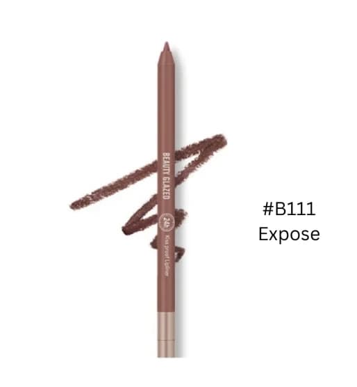 Beauty Glazed Lively Waterproof & Long Lasting Lip Liner B111 Expose 0.6g 