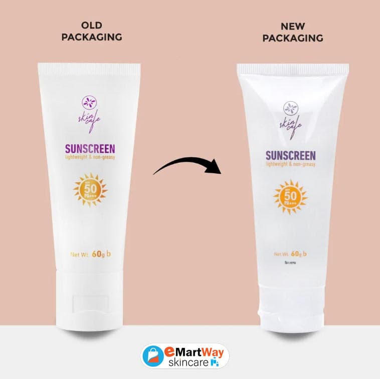 Skin Cafe Sunscreen SPF 50 PA+++ Lightweight & Non-Greasy (60g) 