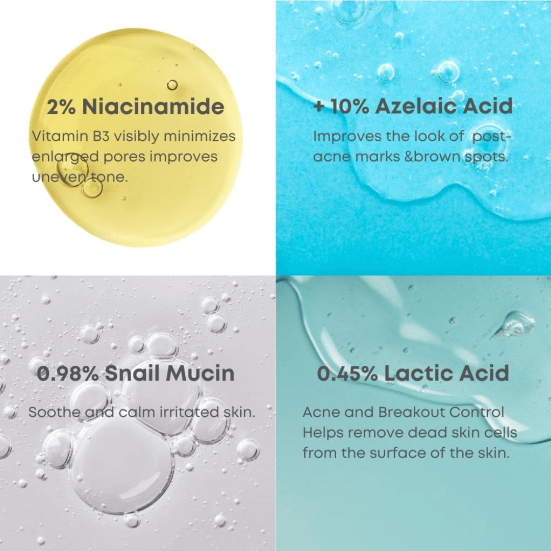 NINELESS A Control 10% Azelaic Acid Serum 30ml 