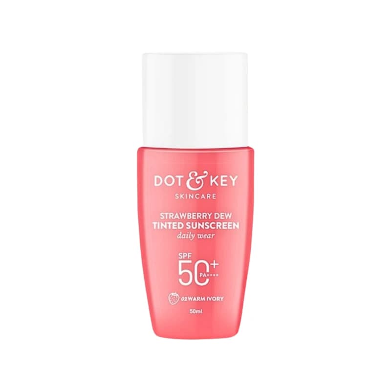 Dot & Key Strawberry Dew Tinted Sunscreen SPF 50+ PA++++ 50ml (02 Warm Ivory)