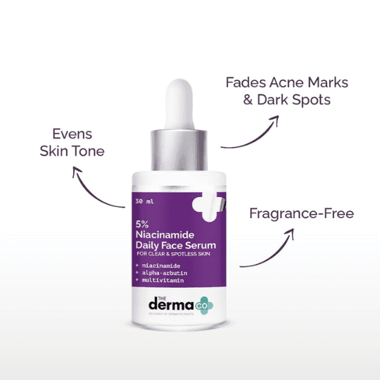 The Derma Co 5% Niacinamide Daily Face Serum 30ml 