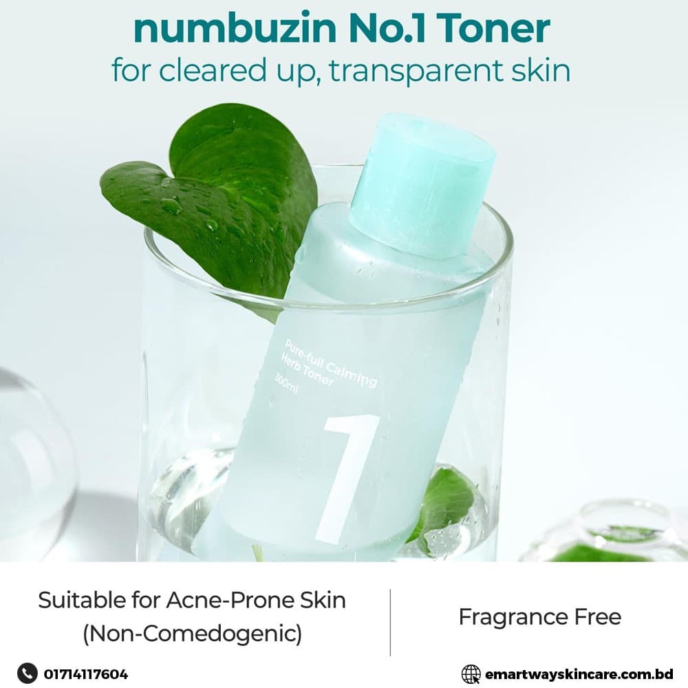 Numbuzin No 1 Pure Full Calming Herb Toner 300ml 