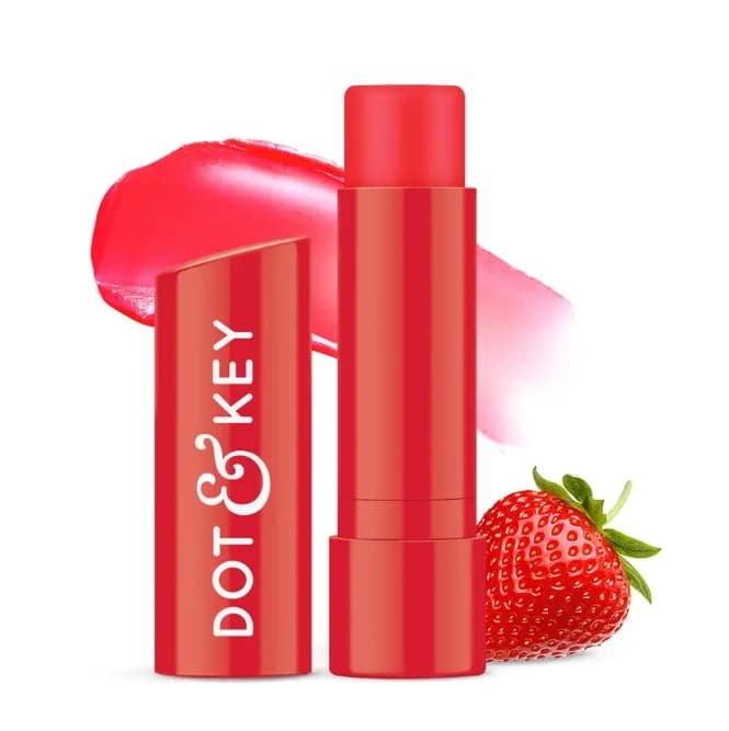 Dot & Key Barrier Repair Hydrating Lip Balm Strawberry red with SPF 50PA+++ 4.5g 