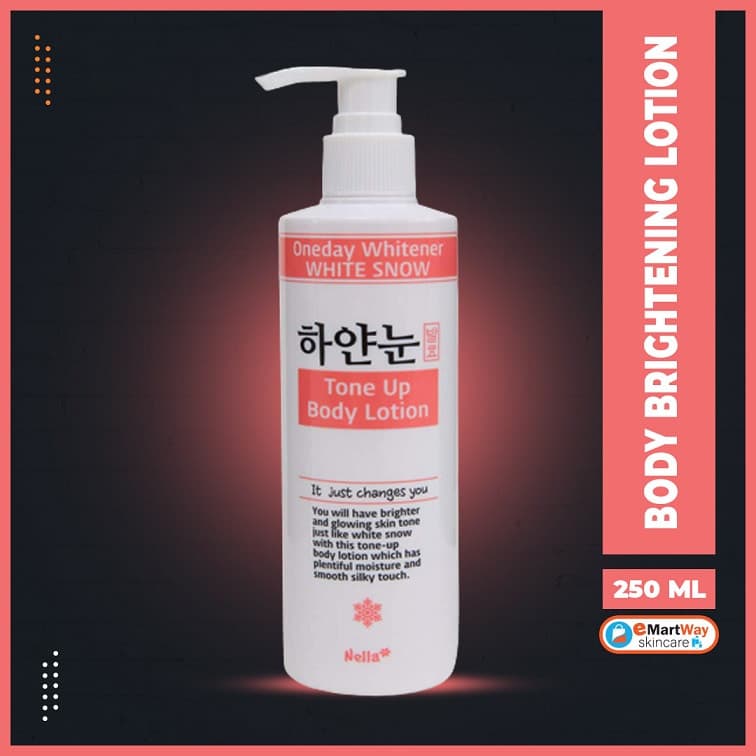 NELLA Oneday Whitener White Snow Fermented Tone Up Body Lotion 