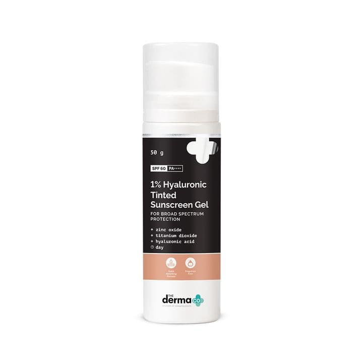 The Derma CO 1% Hyaluronic Tinted Sunscreen Gel for Broad Spectrum Protection 50g (30/10/2026) 